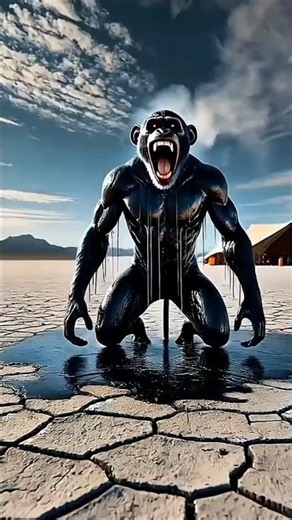 🎊বানরটি গরম থেকে বাঁচার জন্য। The monkey is trying to escape the heat. ‎ #ai #monkey #shorts