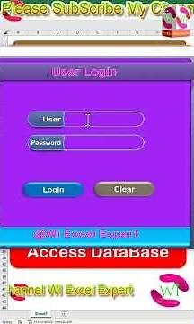 #shorts | Login Form for Excel VBA Connect with MS Access Database