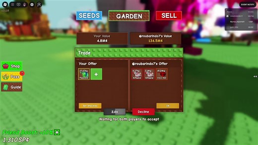 peacock #roblox #growagarden