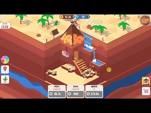 Idle Digging Tycoon (GamePlay Walkthrough)