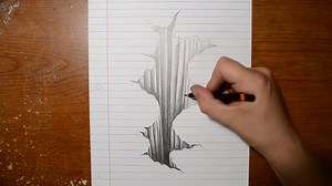 568K views · 562 shares | Drawing 3D Hole on Line Paper (by...