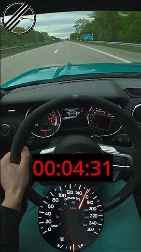 Ford Mustang GT 5.0 V8 421 PS 100-200 kmh Acceleration Test