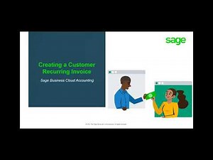 Sage Business Cloud Accounting (AME) - Creating a Customer Recurring Invoice