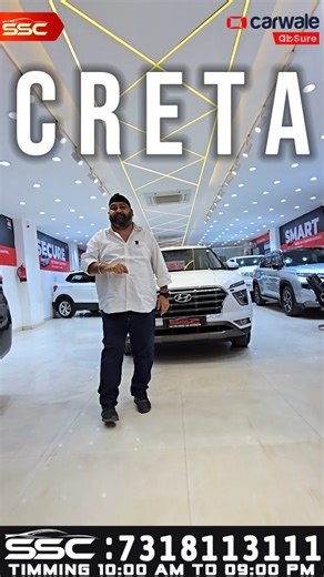 ✨ HYUNDAI CRETA SX(O) – 2020 • Automatic • Diesel ✨ 🛞 Top Model | Premium Comfort | Feature Loaded 🚗 Car Details: • Model: 2020 • Variant: SX(O) – Top Model • Fuel Type: Diesel • Transmission: Automatic • Owner: 1st Owner • Colour: Pure White 🔋 Why Choose This Creta? ✔️ Powerful & fuel-efficient diesel engine ✔️ Automatic transmission for smooth driving ✔️ Panoramic Sunroof (SX(O) highlight) ✔️ Ventilated seats, Cruise control, Push start ✔️ Stylish LED DRLs Alloy Wheels ✔️ Premium safety wit
