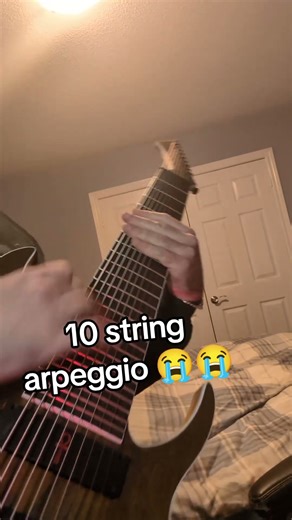 10 string arpeggio #metalguitar !! #newriff
