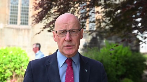 First Minister John Swinney speaks about antisocial behaviour after death of teenager in Irvine