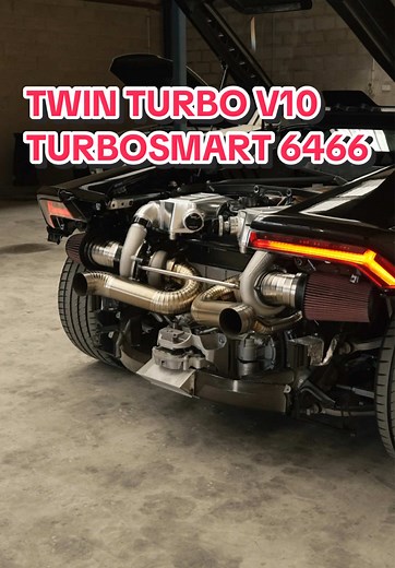 Lamborghini V10 with 6466 Turbochargers Sound Test