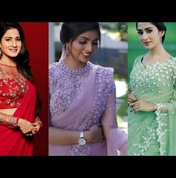 Beautiful reception sarees for wedding/party wear sarees collection