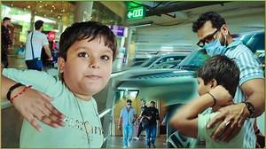 1.8M views · 109K reactions | देखिए #Rishabh Babu अपने पापा #Khesari Lal Yadav के साथ Airport पे किस तरह Prank कर दिए | Hit Machine KLY | Facebook