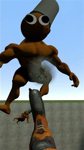 MUSCLE SPRUNKI BROWN AND MR FUN COMPUTER VS THE GIANT PIT Garry's mod Gmod