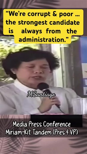 Miriam Defensor Santiago: The Iron Lady's Wisdom on Elections