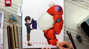 4.4K views · 393 reactions | Drawing Big Hero 6 #Hiro #Baymax Walt Disney Animation Studios | Juan Da Corte | Facebook