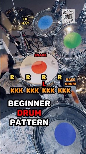 Simple Drum Groove Every New Drummer Must Know 🥁 #drums #musiclesson