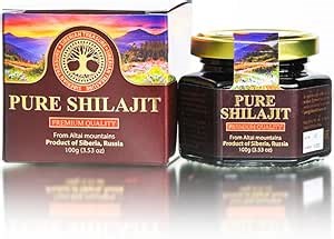 Pure Authentic Shilajit Siberian Mumijo Resin, 100 grams, 3.5 OZ