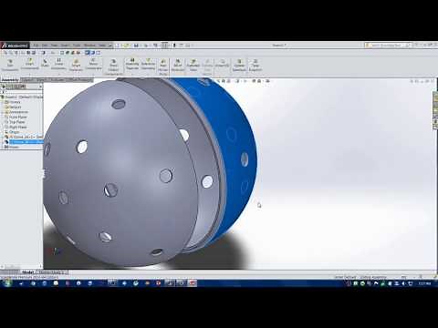 Solidworks Sphere with Holes