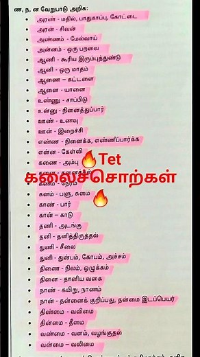 🥰ந,ண,ன வேறுபாடு உடைய சொற்கள்🔥 Tet and Tnpsc #🎯 tet exam Shorts #trending shorts #shorts #ஷார்ட்ஸ்♥️