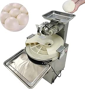 TECHTONGDA Electric Dough Divider Rounder Automatic Bun Machine Steamed Bun Maker 105-155g Adjustable Stainless steel Dough Ball Forming Machine 400lb/h Steamed Bread Divider Machine