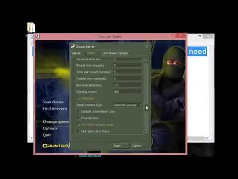 Counter Strike 1.6-How to create server to play with friends
