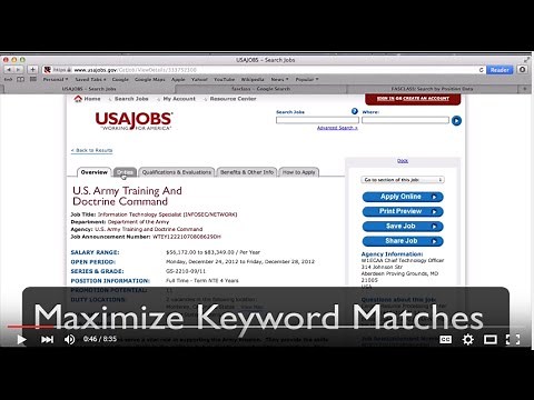 Get a Government Job on USAJOBS using FASCLASS