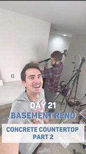 Here’s how to build your countertop for cheap! Concrete countertops are definitely stressful to build, but if you do it right - it’s so worth it. The problem is doing it right 😂 This basement renovation is not an easy DIY project by any means, but this concrete countertop is a whole new level. The mistakes we made were silly and we definitely could’ve prevented all of them, but hey we’re not perfect over here 😜 Now let’s see if we can fix this bad boy and finish up this custom bar renovation �