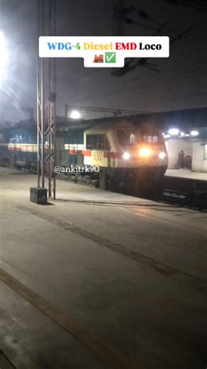 Wheels On Track🚦 on Instagram: "The Diesel Era WDG-4 Diesel EMD Locomotive Rear Scene At Delhi Jn.🚂✅ . . Follow For More Exclusive Updates.🚦 Stay Tuned Thanks For Watching.📍 . . #diesellocomotive #trending #viral #indianrailways #instareel"