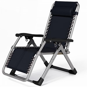 [Hot Item] Outdoor Lounge Back Angle Adjustable Recliner Foldable Garden Noon Break Chair