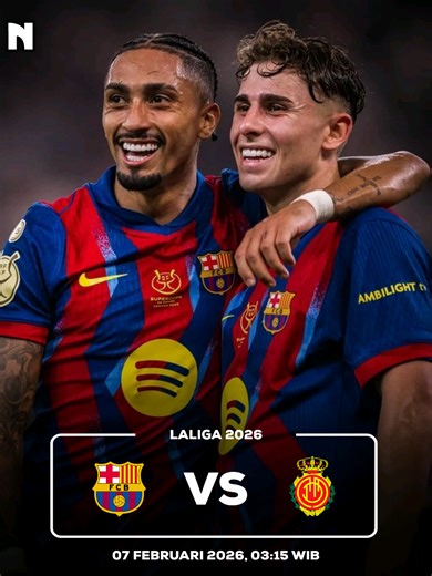 BARCELONA VS MALLORCA🔥 _ Link Di Bio Untuk Nonton Pertandingan Barcelona vs Mallorca, Atau Bisa Kunjungi Bio @officialjalalive ,Barcelona akan menghadapi Mallorca dalam pertandingan La Liga yang krusial. Pertandingan ini menjadi kesempatan Barcelona untuk tetap kokoh di puncak klasemen, sementara Mallorca berupaya menjauh dari ancaman degradasi. _ #barcelona #mallorca #raphinha #lamineyamal #barca
