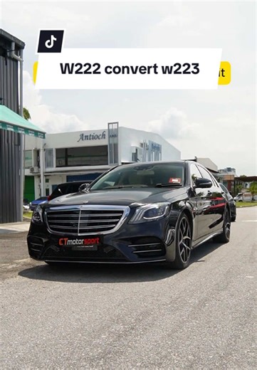 w222 convert w223 Dha Start! Upgrade Bodykit? Carbon Fiber parts? CTMOTORSPORT BANDAR SUNWAY! #w222 #w223 #fyp