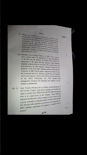 Business Law Question Paper Analysis Jan 2026 | ICAI Pattern Explained ca foundation