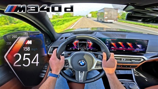 2024 BMW M340d – 700NM Diesel Monster on the Autobahn! 🔥POV + Track