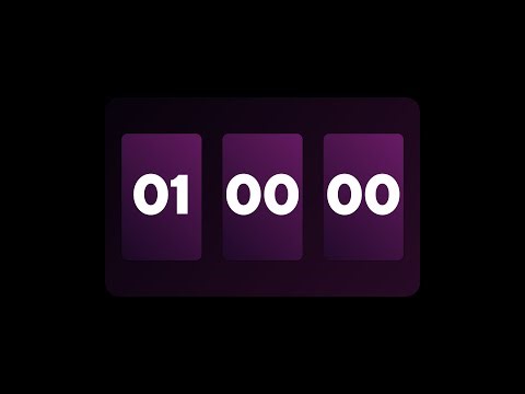 1 Hour Stop Watch with Black Screen