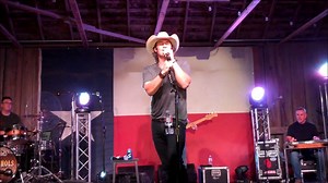 Joe Nichols sings "Tequila Makes Her Clothes Fall Off" as part of his performance at the Lumberyard in Roscoe, Texas, on Saturday, July 13, 2019. | The Lumberyard