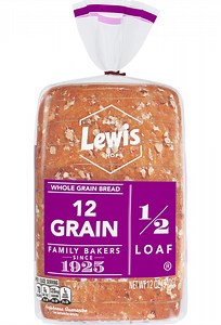 Lewis Bake Shop 12 Grain Half Loaf Bread, 1/2 Loaf, 12 oz
