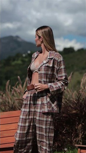 Esfriou! ❄️ Conheça o Pijama de Flanela Xadrez 100% Algodão | Mrs. Home