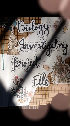biology investigatory project 🧬👩🏻‍🔬🧪#biology #artforbeginners #easyartlover #subscribe