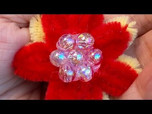 How to make beautiful hair clip using fuzzy wire @CraftedbyAlma