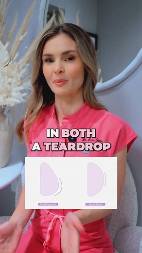 Understanding the differences between teardrop vs round Motiva implants. #motivaimplants #breastimplants #breastsurgeon #breastaugmentation #breastsurgeon