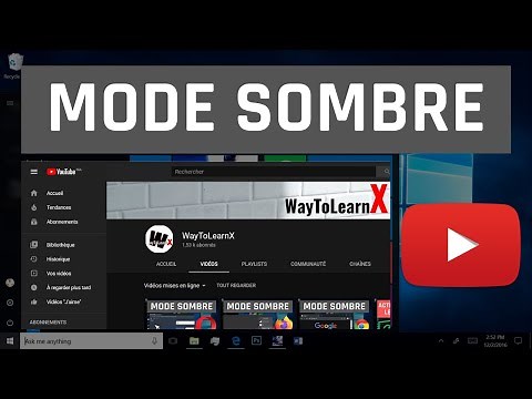 Comment activer / désactiver le thème sombre de Youtube