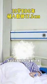 35岁ED6年，植入假体17.5cm#ED