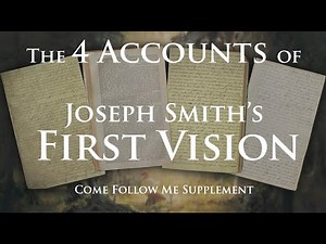 The 4 Accounts of Joseph Smith's First Vision with a study guide as a Come Follow Me Supplement