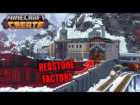 I Built A REDSTONE QUARRY In Minecraft Create Mod
