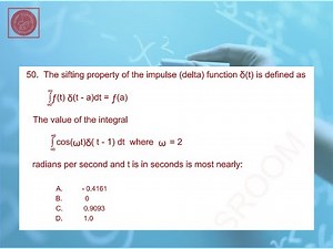 Sifting Property of Impulse Function, Real Time Solution 50 for FE Exam Mock Question Series 1