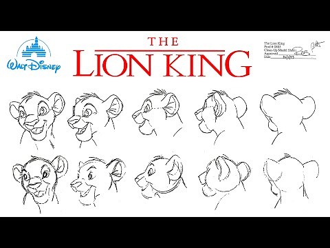Disney - The LION KING - ORIGINAL Model Sheets