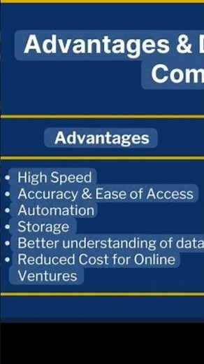 Advantages and disadvantages of computer 😈👿
