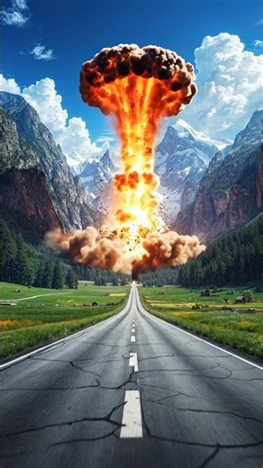 Shocking Volcano Explosion! Lava Bursts Out 💥🌋 | Shorts