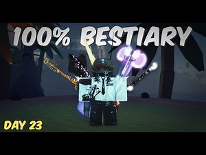 100% Bestiary in FISCH (DAY 23) 🎣 Getting Fabulous Rod? Mineshaft? 🎣
