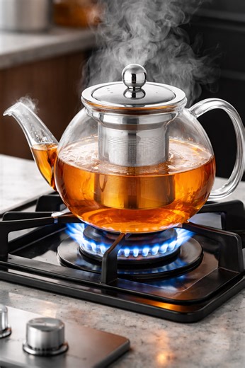 Watch 34oz Glass Teapot with Infuser | Clear Tea Maker Review on Amazon Live