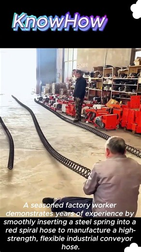 Watch How This Heavy-Duty Hose is Made! #workers #process #factory #manufacturing #hose