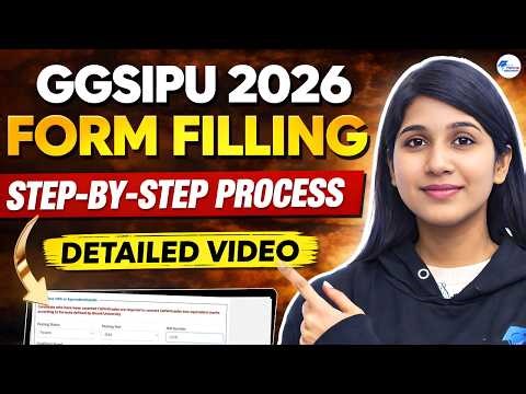 GGSIPU Delhi registration form filling process 2026 BCA important Instuctions Step by step