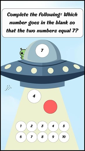 Can You Solve This? 👽 First Grade Addition | Math Quiz for Kids (1–10)